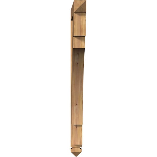 Merced Arts & Crafts Smooth Bracket, Western Red Cedar, 3 1/2W X 40D X 48H